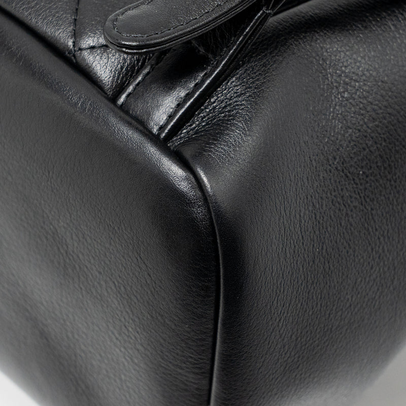 Chanel Mini Duma Backpack calfskin black LGHW (microchip)