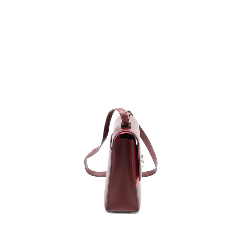 Hermes Verrou 23 Somber/Mysore/Epsom Rouge H/Rose Azalee/Multicolour SHW Stamp D