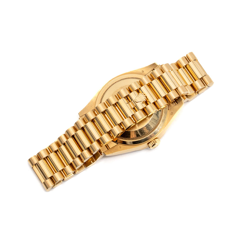 Rolex Day-Date 36 Green Ombré, Diamond-set Dial, President bracelet Yellow Gold, Diamonds M:128348RBR-0035