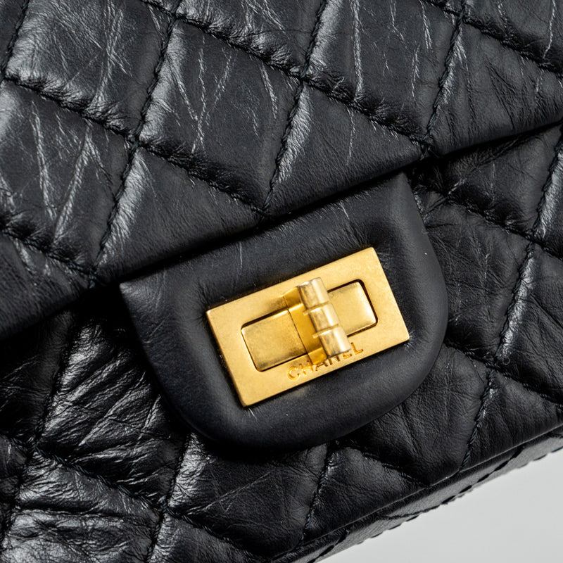 Chanel Mini 2.55 Reissue Flap Bag Aged Calfskin Black GHW(microchip)