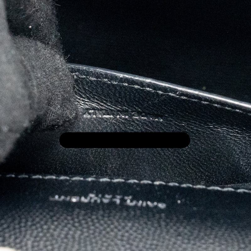 Saint Laurent/Ysl Medium Envelop Bag Grained Calfskin Black SHW