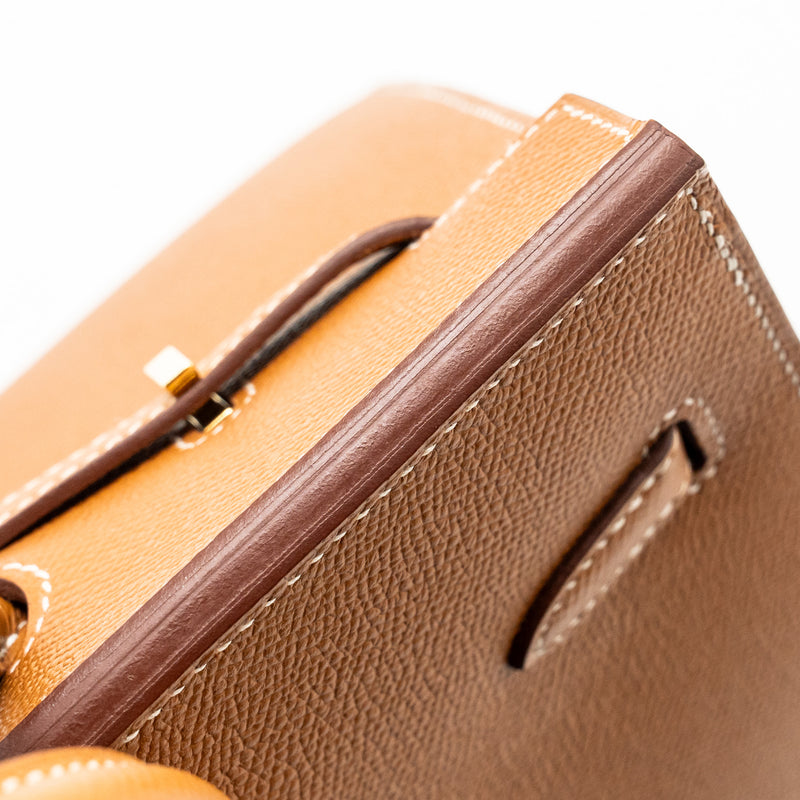 Hermes Birkin 25 Epsom Gold GHW Stamp Z