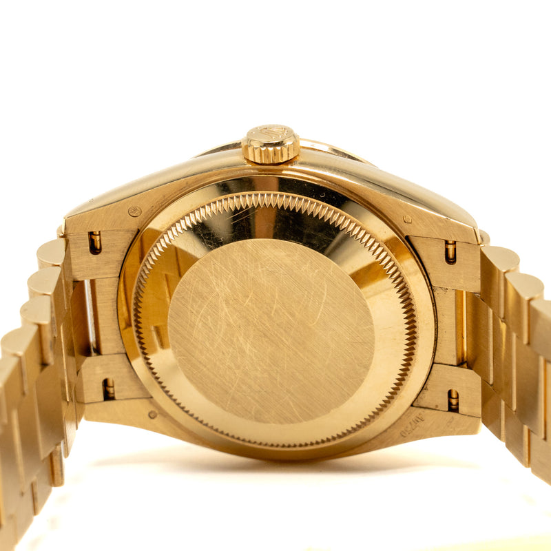 Rolex Day-Date 36 Green Ombré, Diamond-set Dial, President bracelet Yellow Gold, Diamonds M:128348RBR-0035