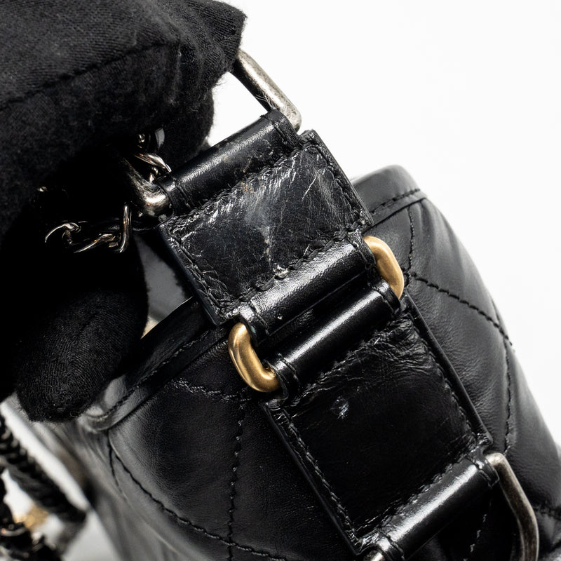 Chanel Small Gabrielle hobo bag calfskin black multicolor hardware