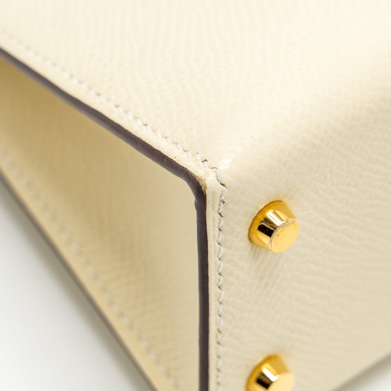 Hermes Mini Kelly II epsom nata GHW stamp Z