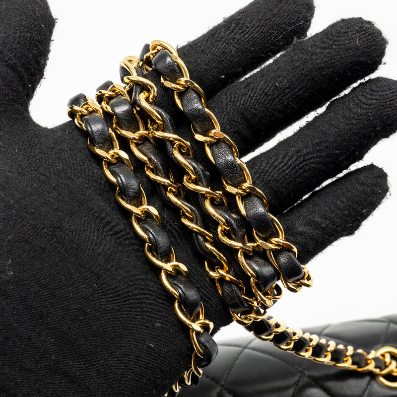 Chanel Vintage Small Diana Bag Lambskin Black GHW