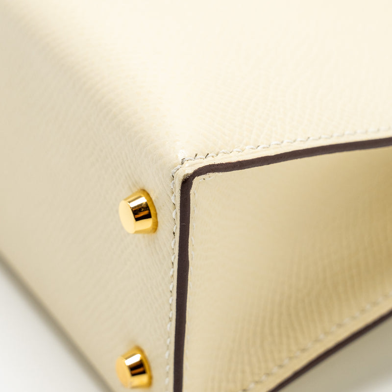 Hermes Mini Kelly II epsom nata GHW stamp Z
