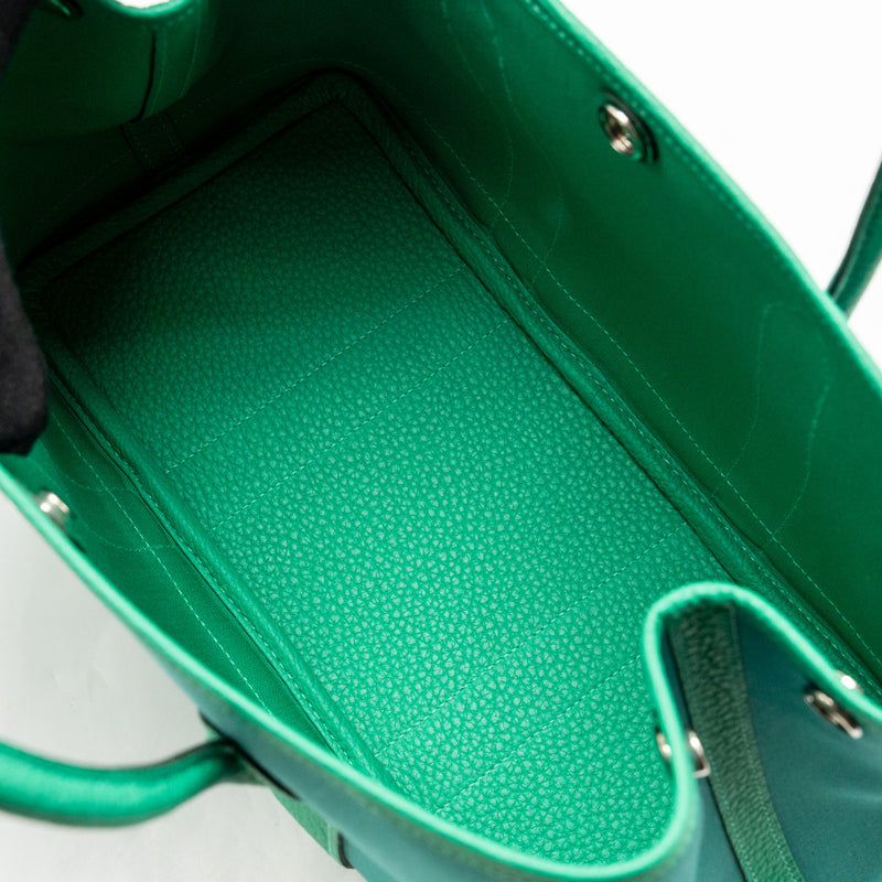 Hermes Garden Party 30 Canvas/Negonda Vert Verone-Menthe/Menthe SHW Stamp W
