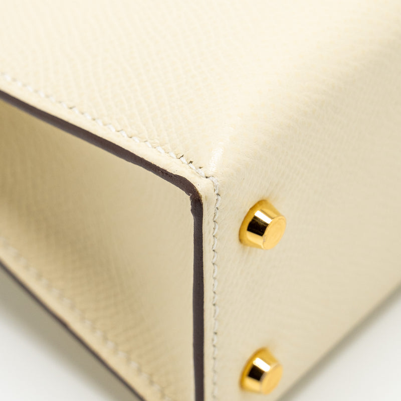 Hermes Mini Kelly II epsom nata GHW stamp Z
