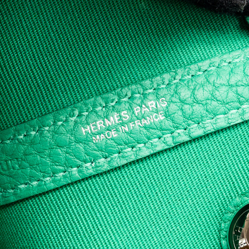 Hermes Garden Party 30 Canvas/Negonda Vert Verone-Menthe/Menthe SHW Stamp W
