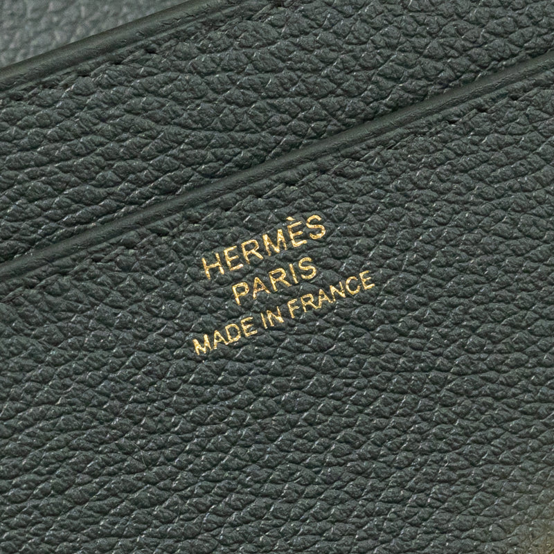 Hermes Constance To go Evercolor Vert Mangrove GHW Stamp K