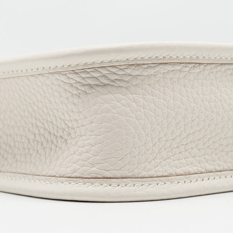 Hermes Mini Evelyne Gris Pale SHW Stamp W