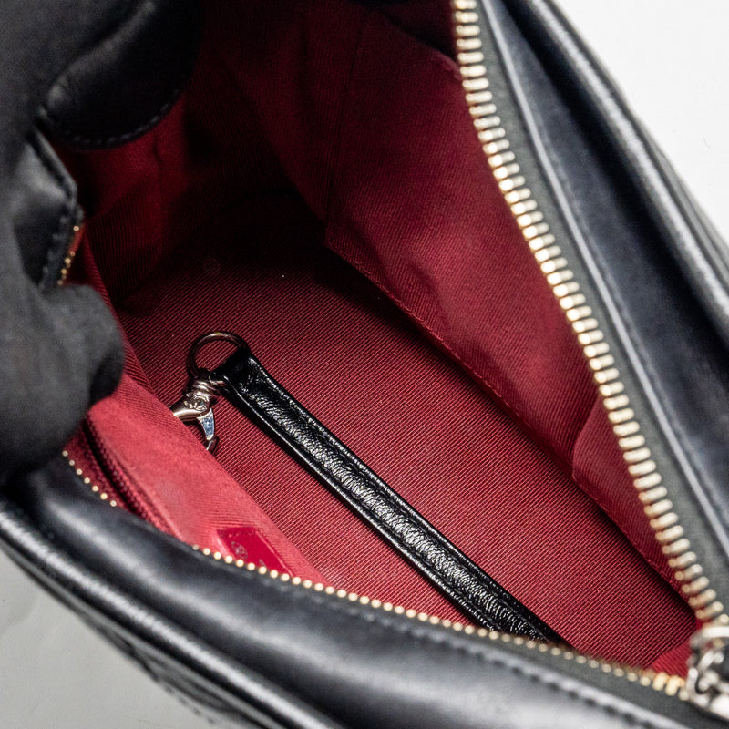Chanel Small Gabrielle Hobo Bag Calfskin Black Multicolour HARDWARE