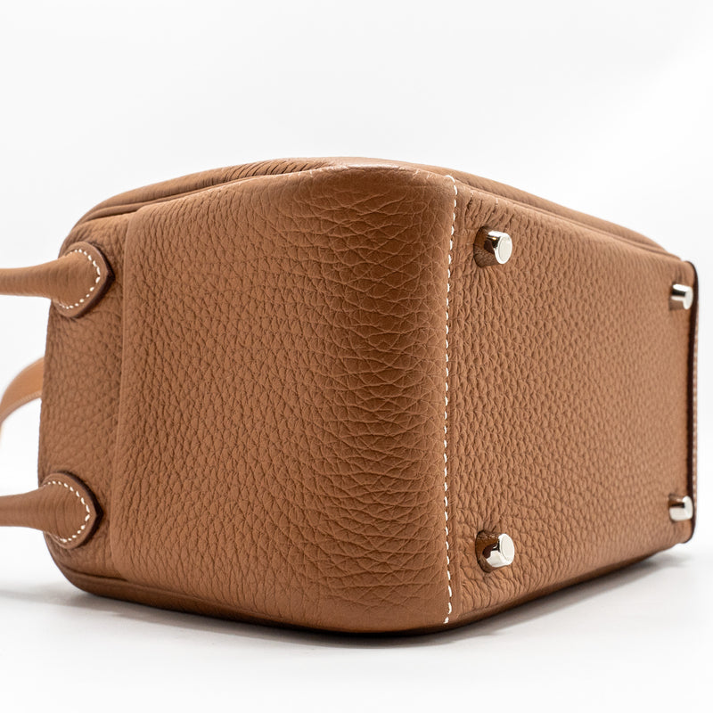 Hermes Mini Lindy Clemence Gold SHW STAMP U
