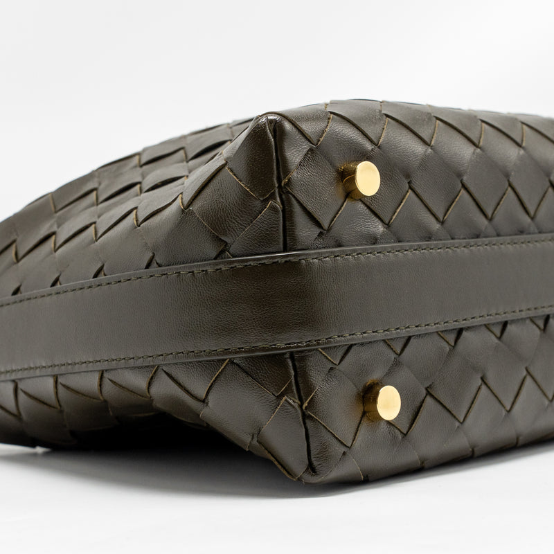 Bottega Veneta Wallace Bag Calfskin Kaki GHW