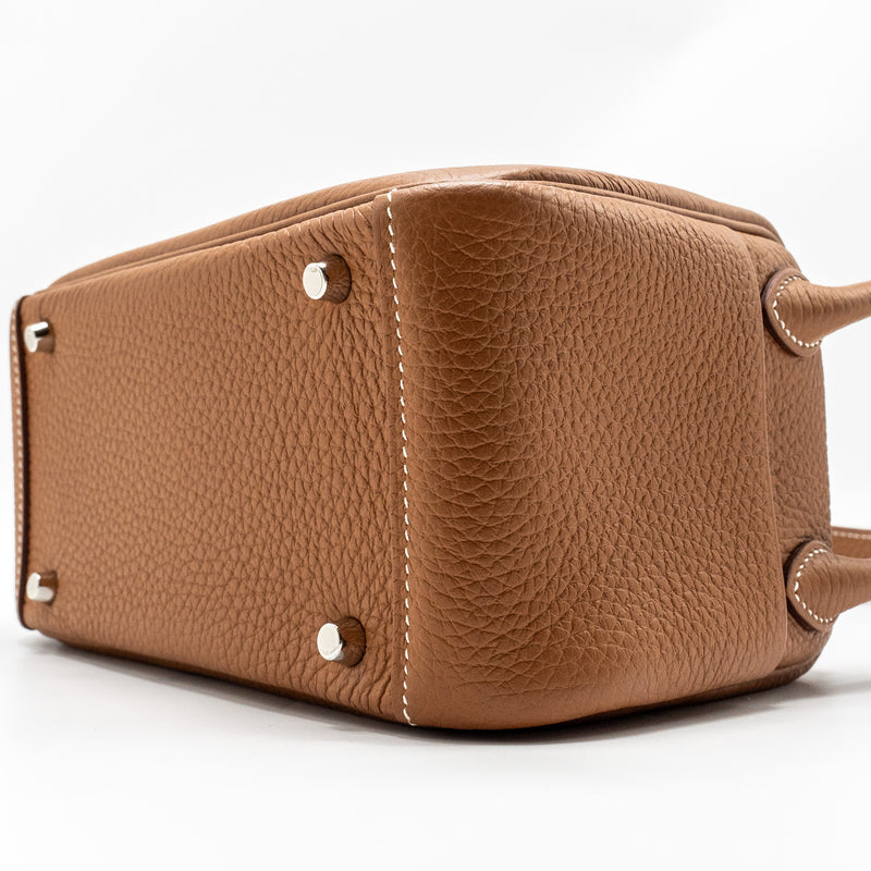 Hermes Mini Lindy Clemence Gold SHW STAMP U