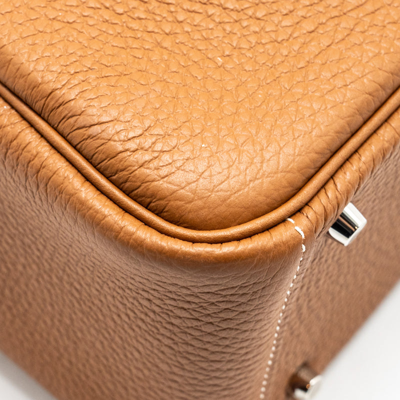 Hermes Mini Lindy Clemence Gold SHW STAMP U