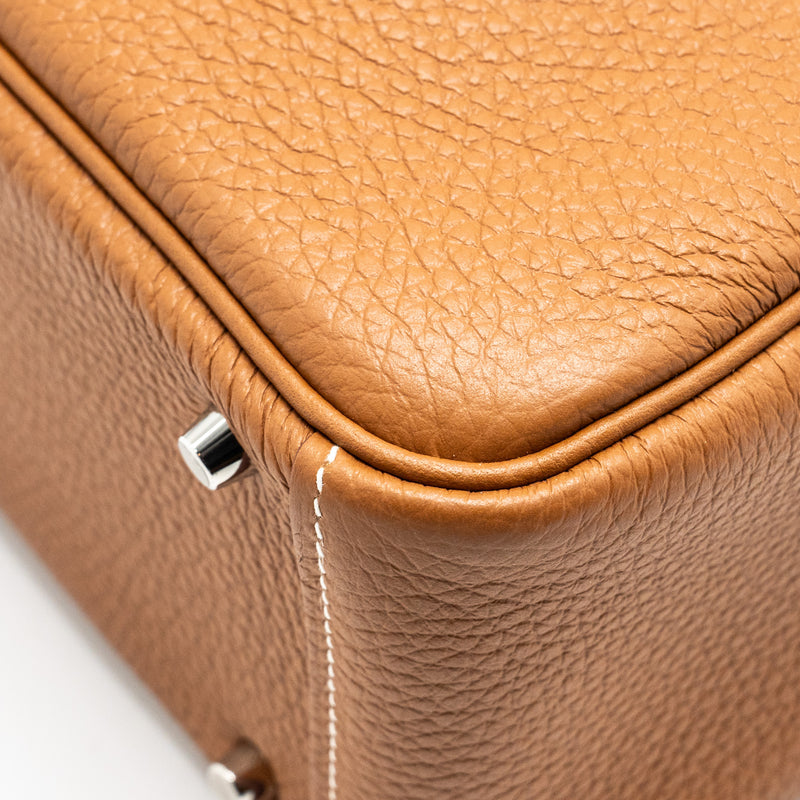Hermes Mini Lindy Clemence Gold SHW STAMP U