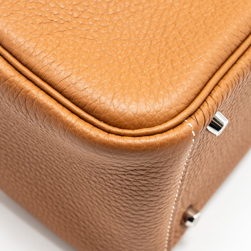 Hermes Mini Lindy Clemence Gold SHW STAMP U