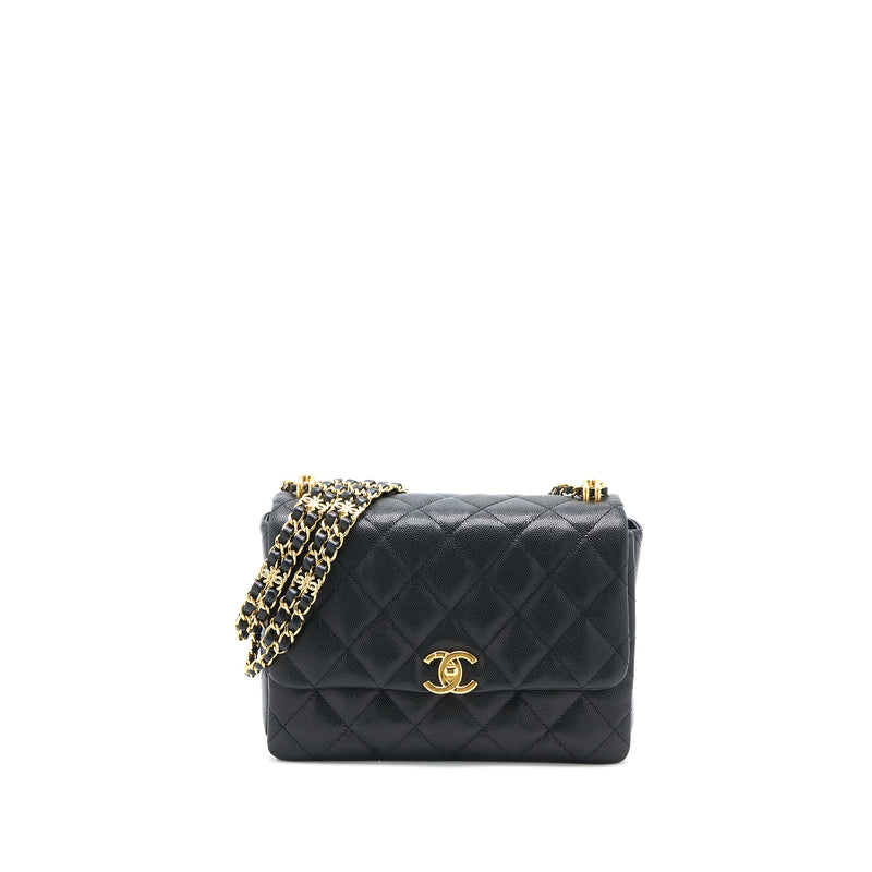Chanel 22K Coco First Caviar Black GHW (Microchip)