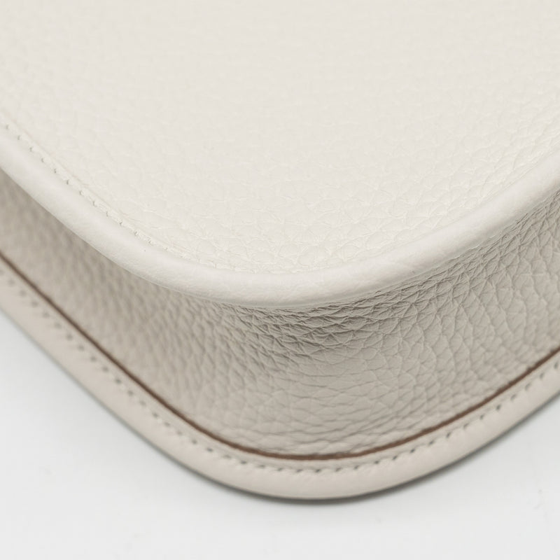 Hermes Mini Evelyne Gris Pale SHW Stamp W