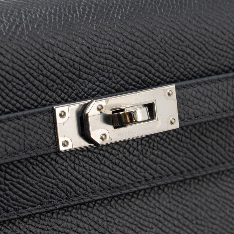 Hermes Kelly To Go Epsom Black SHW Stamp U