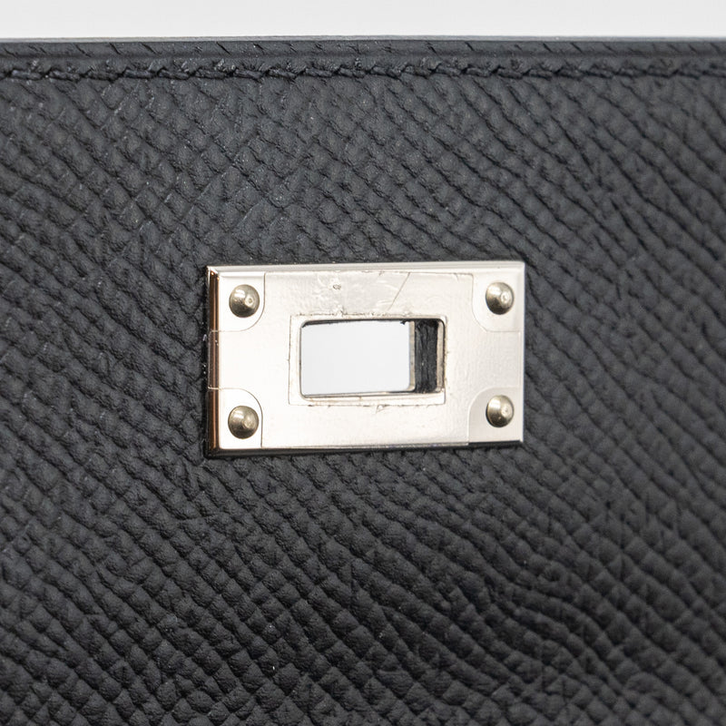 Hermes Kelly To Go Epsom Black SHW Stamp U