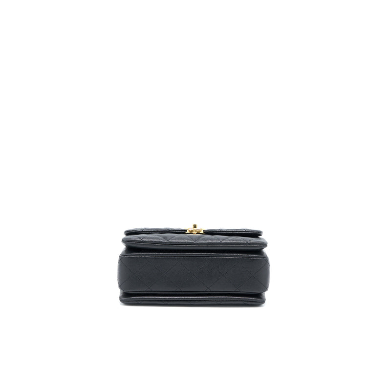 Chanel 22K Coco First Caviar Black GHW (Microchip)