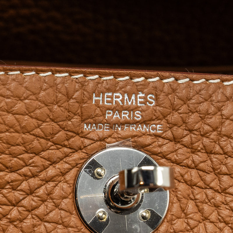 Hermes Mini Lindy Clemence Gold SHW STAMP U