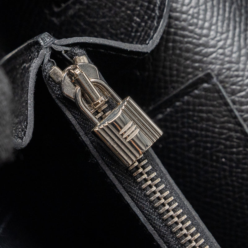 Hermes Kelly To Go Epsom Black SHW Stamp U