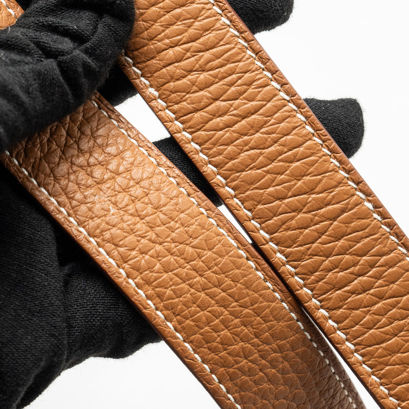 Hermes Mini Lindy Clemence Gold SHW STAMP U