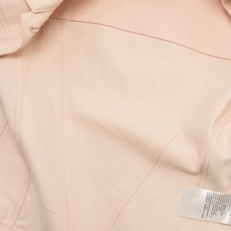 Louis Vuitton Size 36 Embellished Denim Jacket Cotton Light Pink