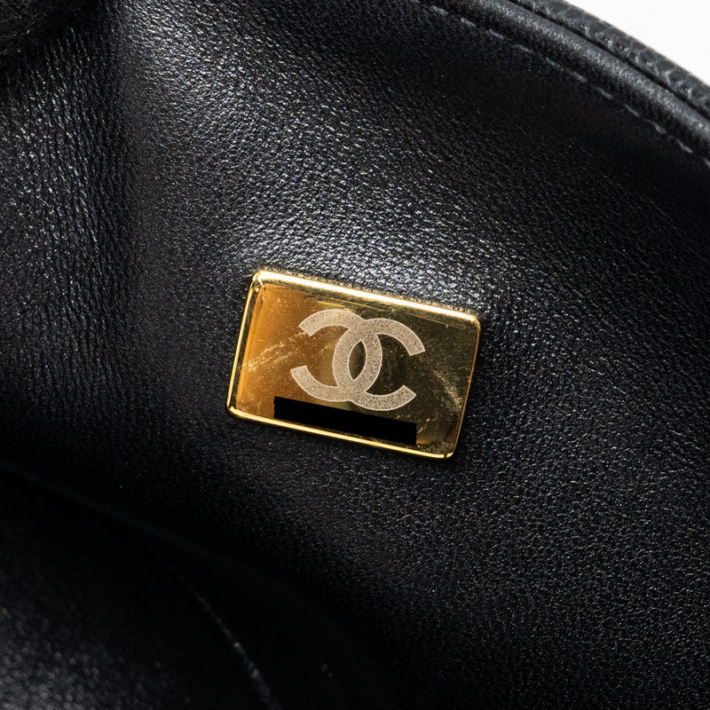 Chanel Small Boy Bag Caviar Black GHW (Microchip)