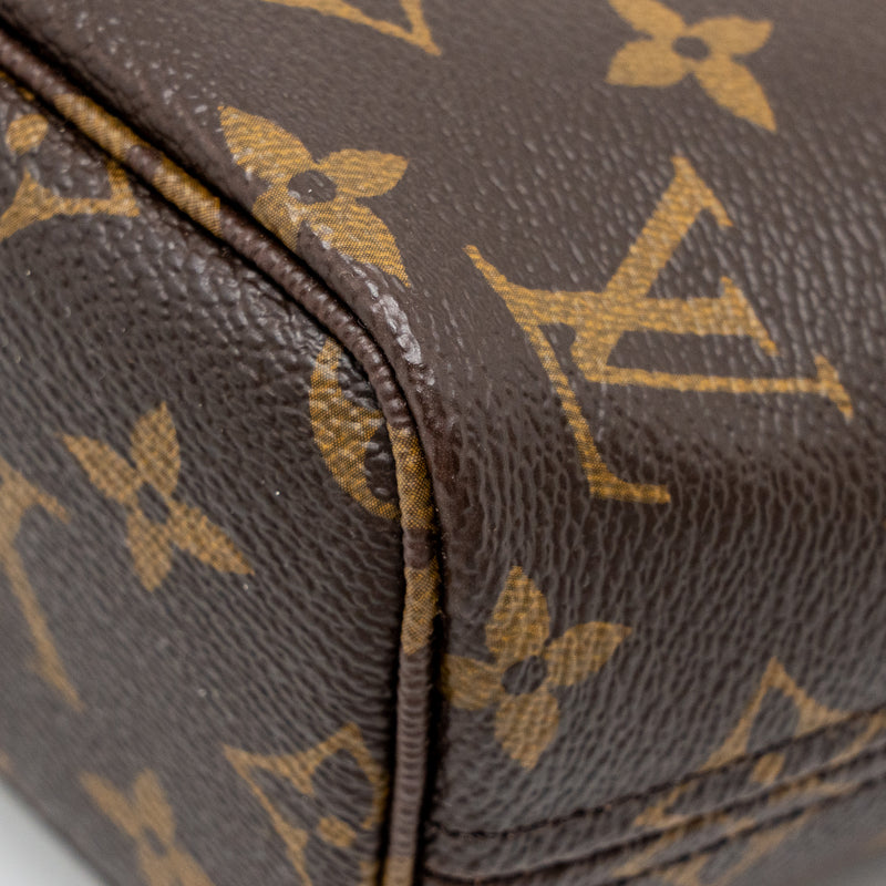 Louis Vuitton Neverfull BB Beige  Strap Monogram Canvas GHW