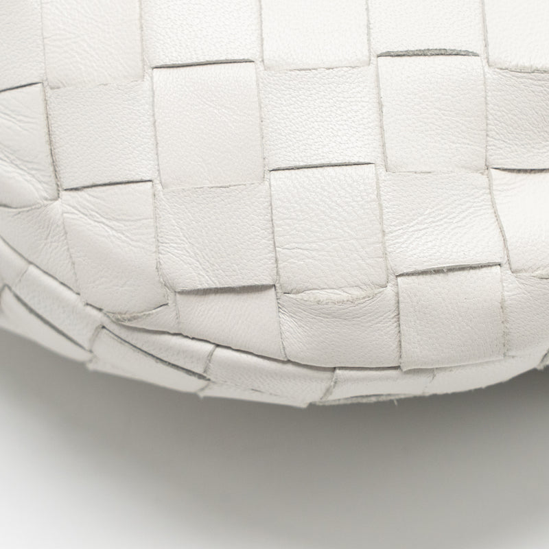 Bottega Veneta Mini Jodie leather white GHW