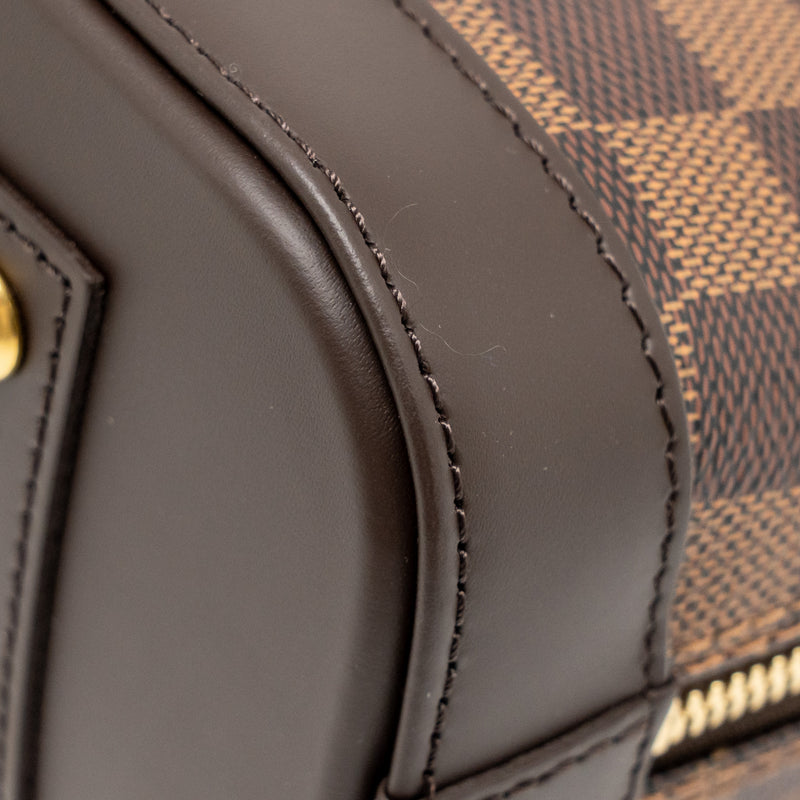Louis Vuitton Alma BB damier ebene canvas GHW