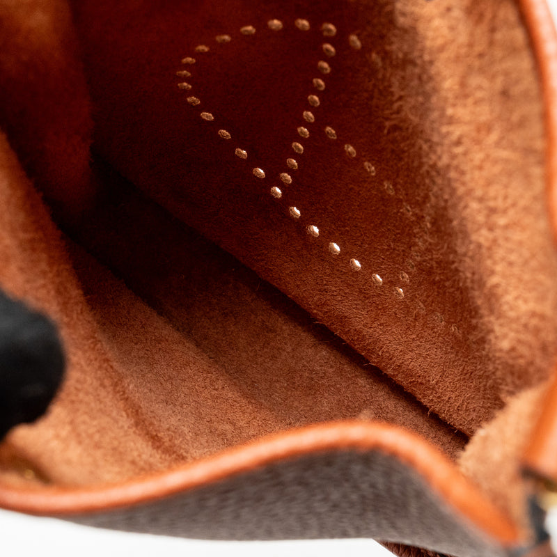 Hermes mini Evelyne clemence 6C cuivre/Multicolour GHW Stamp U