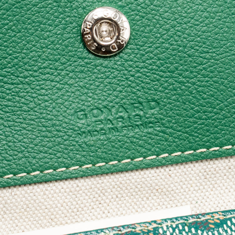 Goyard Saint Louis GM Tote Goyardine Canvas Green SHW