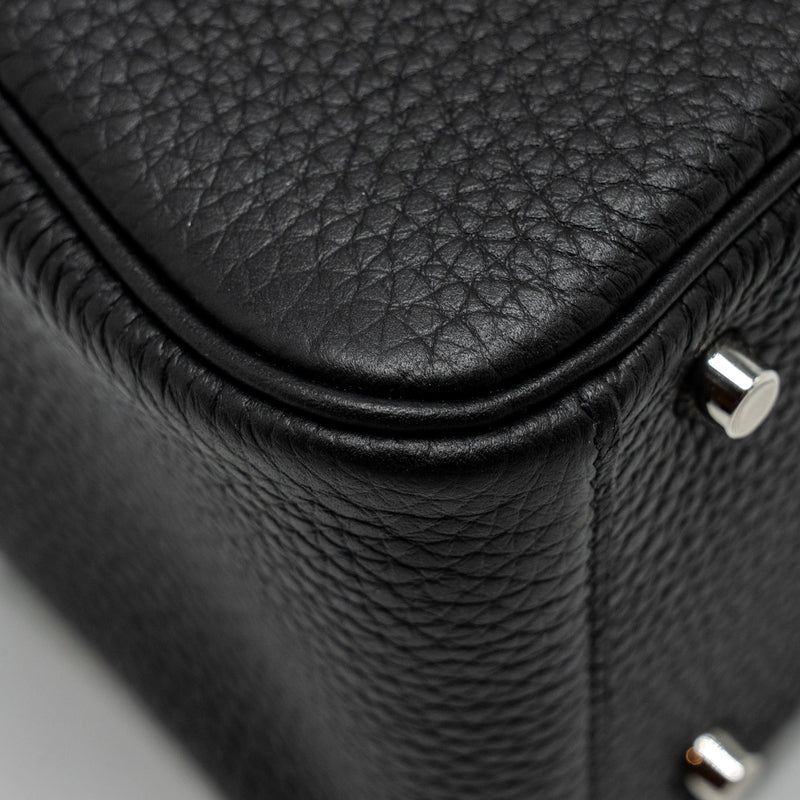 Hermes Mini Lindy Clemence Black SHW Stamp U