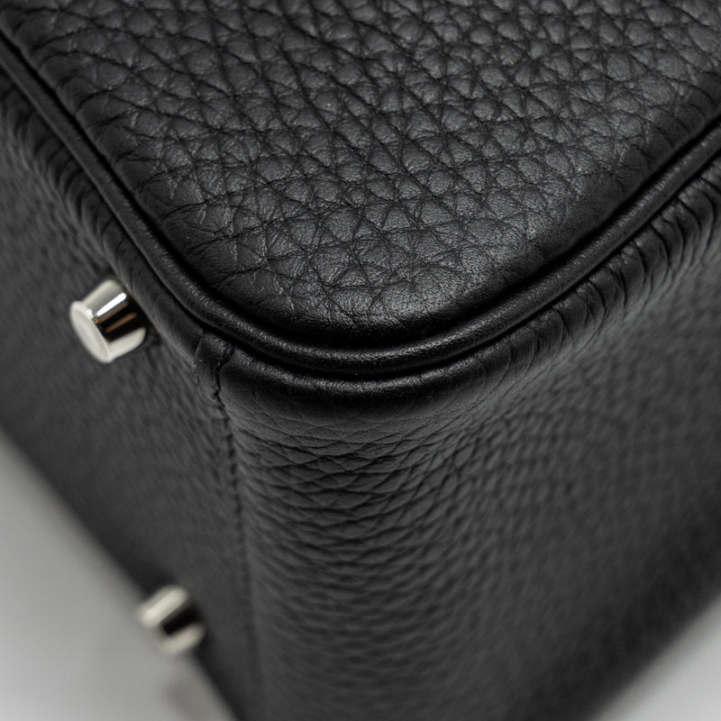 Hermes Mini Lindy Clemence Black SHW Stamp U