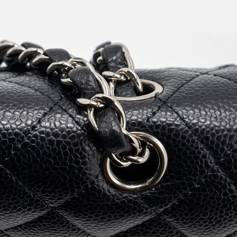 Chanel medium classic flap bag caviar black with SHW