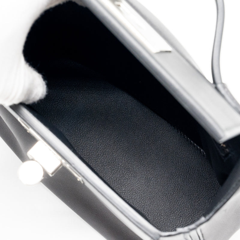 Hermes Mini 24/24 2424-21 Bag Swift Black SHW Stamp U