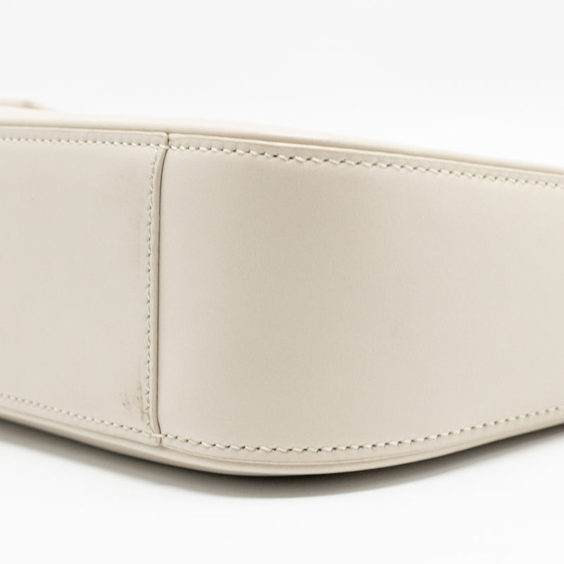 Saint laurent Le 5 A 7 hobo calfskin blanc vintage GHW