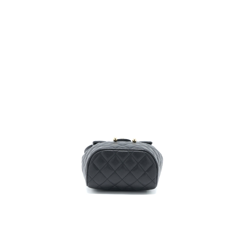 Chanel 23p Mini Flap Backpack Caviar Black LGHW (Microchip)