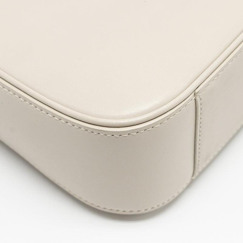 Saint laurent Le 5 A 7 hobo calfskin blanc vintage GHW
