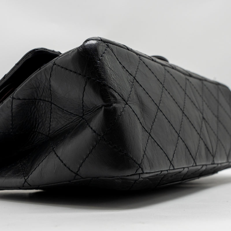 Chanel Maxi 2.55 Reissue Double Flap Bag Aged Calfskin Black GHW