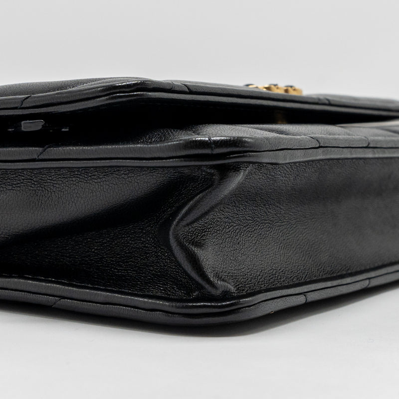 Chanel 19 Wallet On Chain Lambskin Black Multicolour Hardware