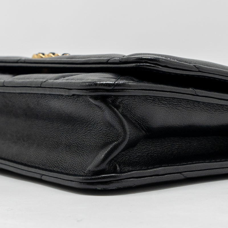 Chanel 19 Wallet On Chain Lambskin Black Multicolour Hardware