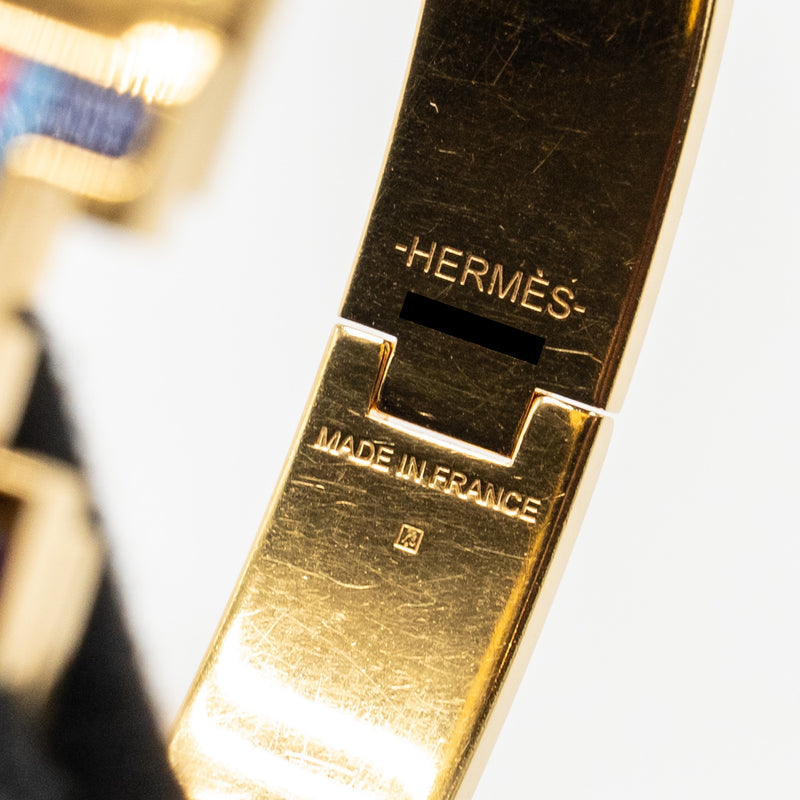 Hermes Size GM Clic H Bracelet Pegase Pop Multicolour GHW