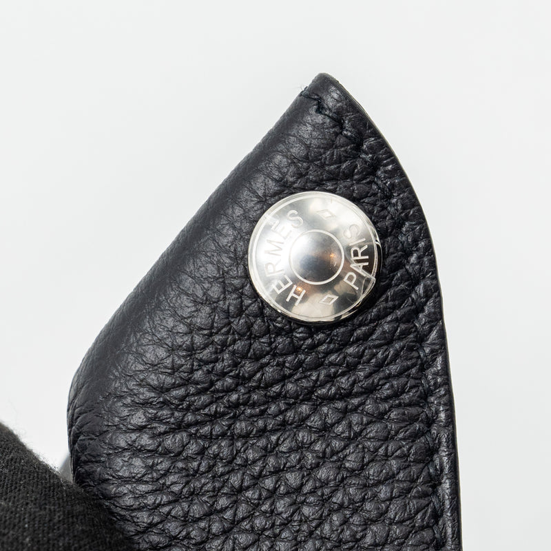 Hermes Videpoches togo black SHW stamp B